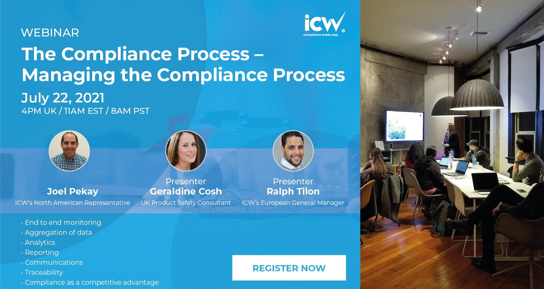 ICW Webinar The Compliance Process - Managing the Compliance Process
