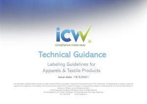 Labeling Guidelines for Apparels & Textile Products - ICW