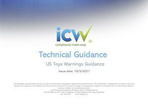 US Toys Warnings Guidance - ICW